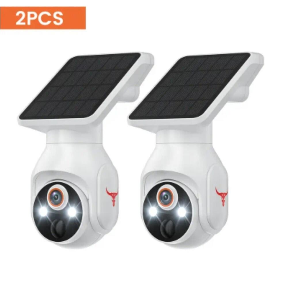 2 pack all in one bundle Wireless Solar Security Camera for Both Indoor/outdoor